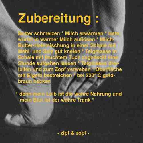 Photo des Leibes Christis mit Backanleitung